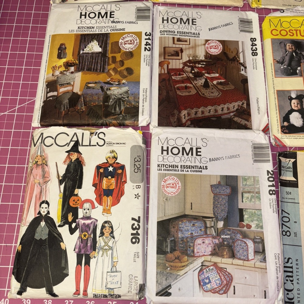 Lot‎ 20 McCall's Sewing Patterns • Vintage Kids Clothes + Home Décor + Costumes